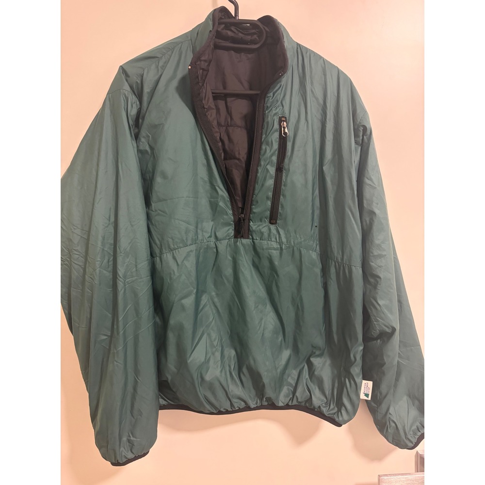 MEC Mountain Equipment Co-op Mens Primaloft Pullover Jacket Green Small Canada